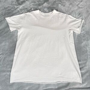 John Elliot Rolled Cuff T Shirt Mens 3 (Fits L) Crewneck Made In USA White